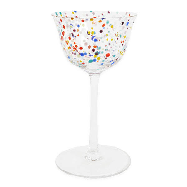 Party Speckle Coupe Glass Set 2Pce Set