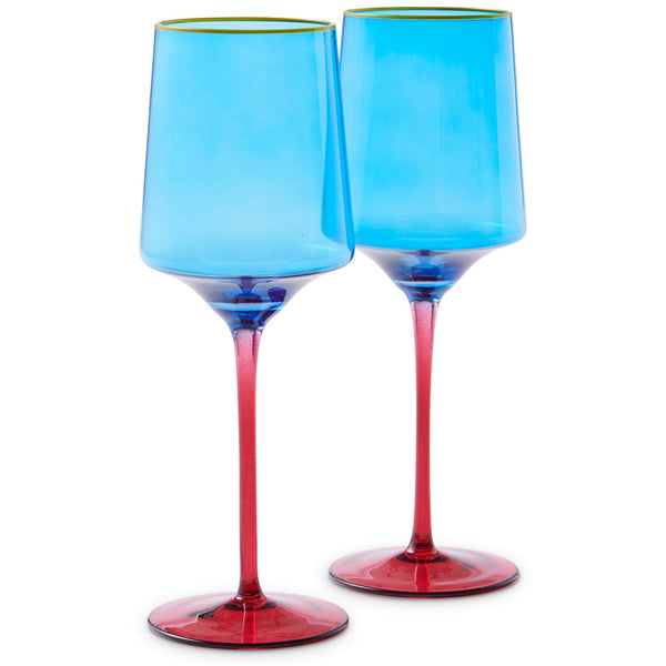 Sapphire Delight Vino Glass 2Pce Set